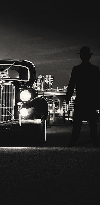 Packard Noire, Vintage Cars HD phone wallpaper