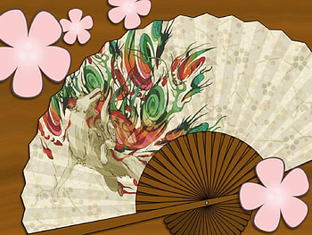 Flowers and fan, flowers, abstract, fan HD wallpaper
