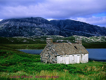 An-Abandoned-Croft-Loch-Stack-Sutherland-The-Highlands-Scotland, lochs, celtic, scotland, high lands HD wallpaper