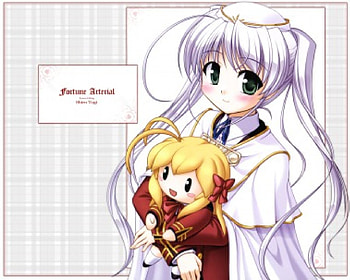 Shiro, erika, anime, fortune arterial HD wallpaper