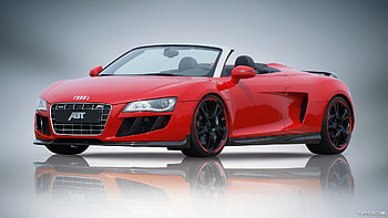 ABT Audi R8 Spyder 2010, Car, Sports, Red, Tuning, Spyder, ABT, R8, Audi, Tuned HD wallpaper
