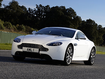 Auto, Trees, Aston Martin, Cars, Front View, 2011, V8, Vantage HD wallpaper