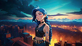 Jinx Lol Arcane , jinx-league-of-legends, league-of-legends, arcane, netflix, tv-shows, deviantart HD wallpaper