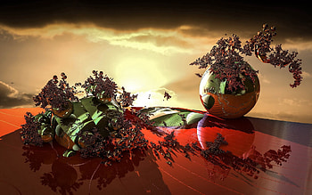 Abstract, Ball, Explosion HD wallpaper