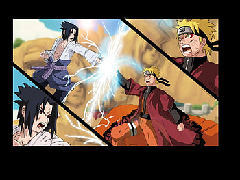 Clash of Bonds, sasuke, lighting, sage mode, chidori, naruto, rasengan HD wallpaper