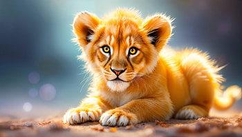 Adorable Lion Cub - Ultra, lion cub, Wildlife, Animal, cute, nature HD wallpaper