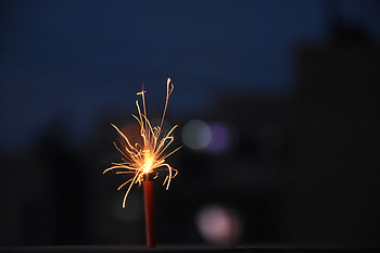 Fire, Dark, Sparks, Firework, Fireworks HD wallpaper