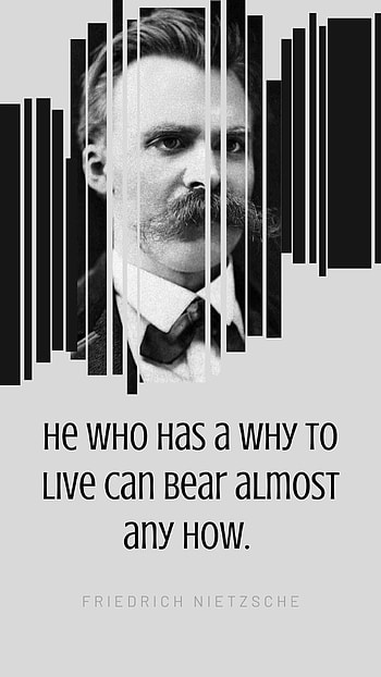 Having a why to live, Friedrich Nietzsche quotes, Nietzsche's insight, Bear almost any how HD phone wallpaper