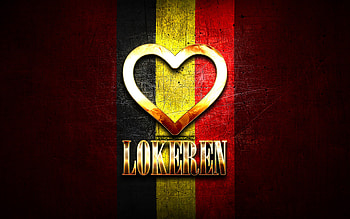 I Love Lokeren, belgian cities, golden inscription, Day of Lokeren, Belgium, golden heart, Lokeren with flag, Lokeren, Cities of Belgium, favorite cities, Love Lokeren HD wallpaper