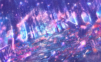 Enchanted Crystal Forest — Anime Girl, Anime, girl, anime girl HD wallpaper