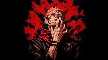 Ryomen Sukuna Central Antagonist, ryomen-sukuna, anime-boy, anime, dark, black, artist, artwork, digital-art HD wallpaper