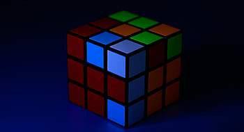 Colorful Rubik's Cube | Ultra, rubik's cube, puzzle, colorful, video game, 3D HD wallpaper