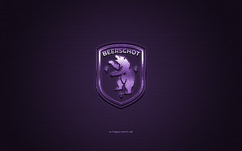 K Beerschot VA, Belgian football club, Jupiler Pro League, purple logo, purple carbon fiber background, Belgian First Division A, football, Antwerp, Belgium, K Beerschot VA logo HD wallpaper