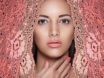 Lace Curtain, people, beauty, nice, woman, pretty, lips, romantic, she, lovely, female HD wallpaper