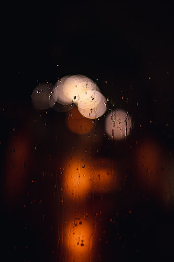 Drops, Transparent, Macro, Dark, Wet, Surface, Bokeh, Boquet HD phone wallpaper