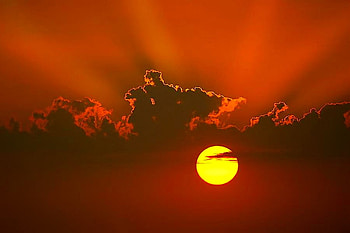Sun in Clouds, beautiful HD wallpaper