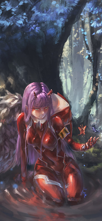 Zero Two — Forest Reverie (FranXX ), Zero Two (Darling in the FranXX), Anime, Darling in the FranXX HD phone wallpaper