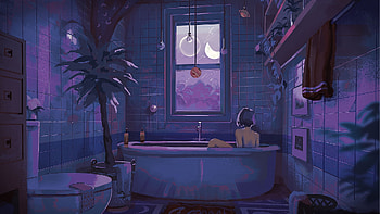 Lonely Night, artwork, digital, Night, art HD wallpaper