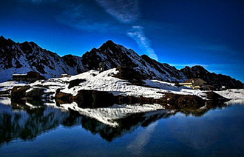 Balea Lake, blue, lakes, water, nice, mountain HD wallpaper
