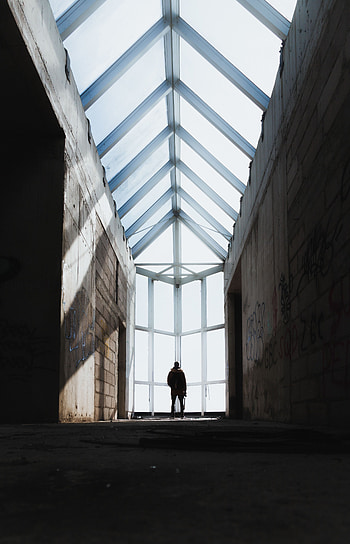 Windows, Architecture, Silhouette, Miscellanea, Miscellaneous, Lonely, Alone HD phone wallpaper