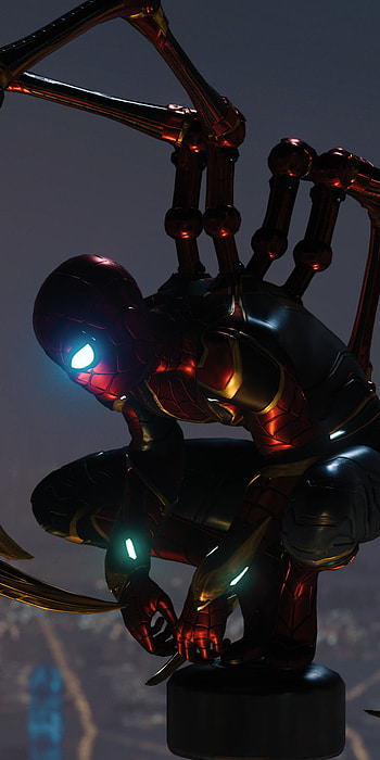 Iron Spider, spider man, video game, Spider-Man (PS4) HD phone wallpaper