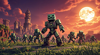 Minecraft Zombie Horde - Stunning Ultra, Zombie (Minecraft), Minecraft, zombie, video game HD wallpaper