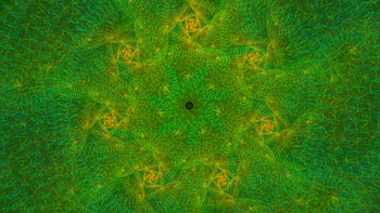 Yellow Green Fractal Art Pattern Abstraction Abstract HD wallpaper