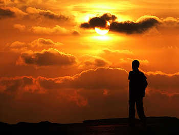 Landscape, Sunset, Sky, Sun HD wallpaper