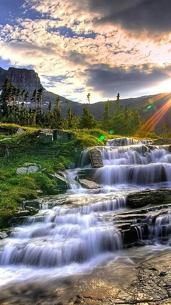 Beautiful For, Waterfall River HD phone wallpaper