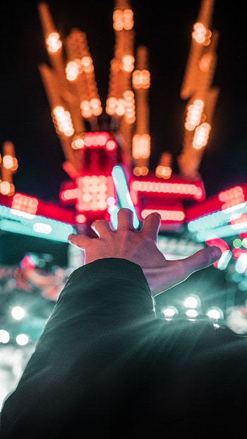 Lights, Glare, Shine, Light, Hand, Miscellanea, Miscellaneous, Neon HD phone wallpaper