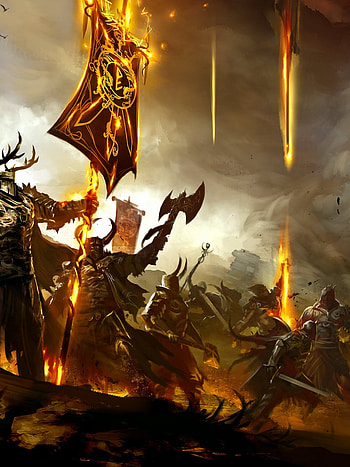 Guild Wars, Armor swords battle, 7680x4800 HD phone wallpaper