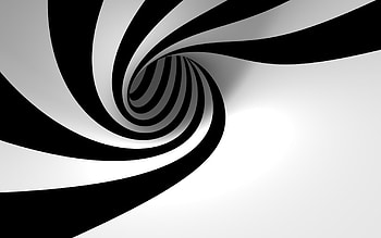 HYpnotizing Spiral Black And White HD wallpaper