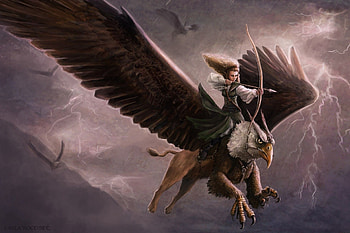 Griffins, Gryphon art, Fantasy art, Mystical creatures HD wallpaper