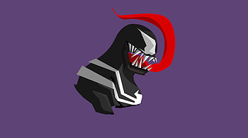 Venom Minimalism , venom, minimalism, artist, artwork, digital-art, artstation, supervillain HD wallpaper