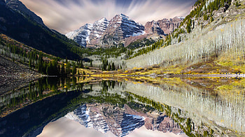 Maroon Lake, Colorado HD wallpaper