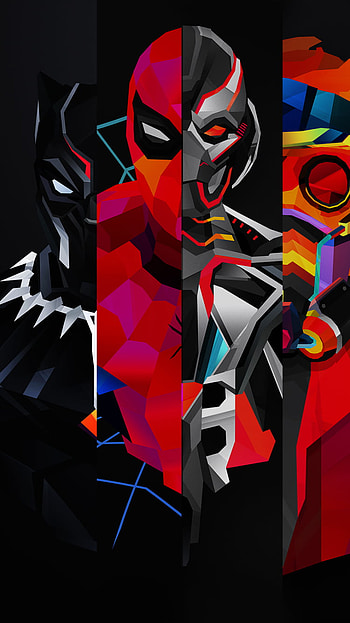 Multiverse Mashup — Spider-Man, Batman, Deadpool & More | Comic , spider man, Batman, Star Lord, Flash, Deadpool, Daredevil, Black Panther (Marvel Comics), Joker, Thor, Comic, superhero HD phone wallpaper