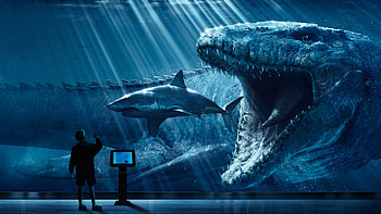 Jurassic World, Great White Sharks HD wallpaper