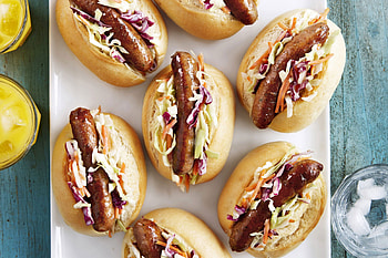 Crunchy hot dogs, Snack-time favorite, Irresistible snap, Satisfying HD wallpaper
