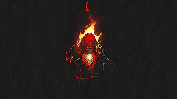 Predator, digital art, dark, fire HD wallpaper