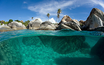 The Baths, Islands HD wallpaper