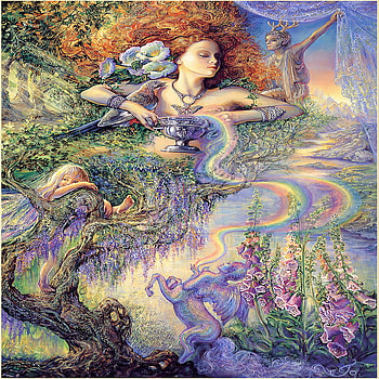 Enchantment, josephine wall, fantasy, art HD wallpaper