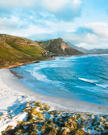 Nature, Mountains, Beach, Sand, Ocean, Surf HD phone wallpaper