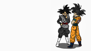 of Goku and Black Goku in Epic Anime Style, Anime, Dragon Ball, Goku, Black Goku HD wallpaper