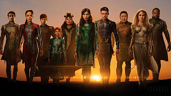 Richard Madden, Movies, Eternals, Salma Hayek HD wallpaper