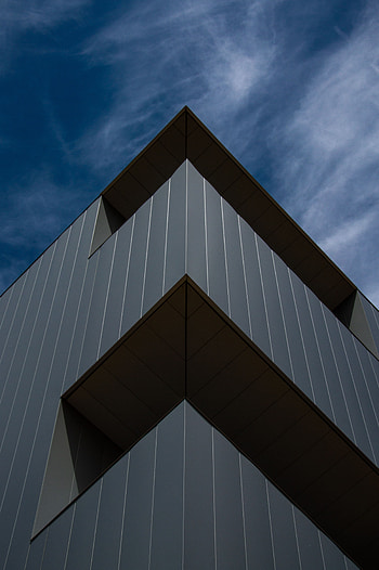 Architecture, Building, Minimalism, Symmetry, Facade, Angle, Corner, Geometry HD phone wallpaper