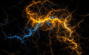 lightnin', abstract, electricity, flame, fractal, apophysis HD wallpaper