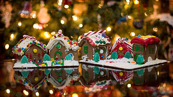 Gingerbread house, sweet, gingerbread, xmas, house HD wallpaper