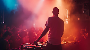 Night club party - DJ and crowd, nightclub, party, dance, music HD wallpaper