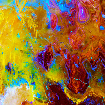 Abstract, Multicolored, Motley, Surface, Stains, Spots HD phone wallpaper