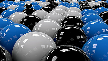 3D, Balls, Rows, Ranks HD wallpaper